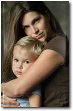 Woman and child