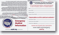 NAABT - Emergency Contact Wallet Card