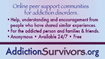 Addiction Survivors Peer Support Referral Card (back)