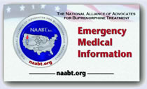 Emergency Medical Information Card